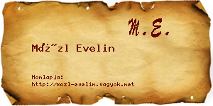 Mözl Evelin névjegykártya