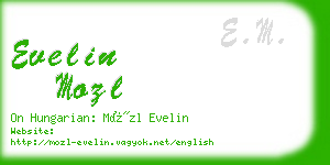 evelin mozl business card